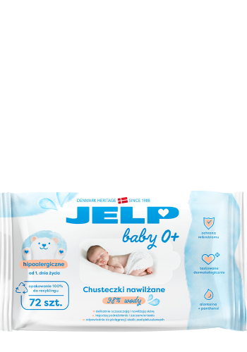 Hypoallergenic wet wipes for babies Jelp 72 pcs.