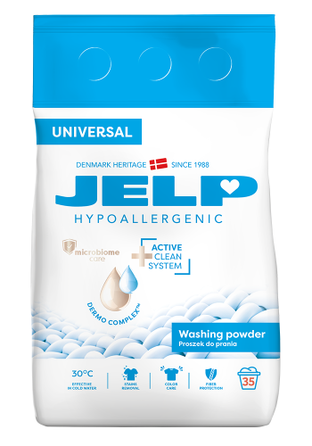 Hypoallergenic universal washing powder Jelp 2,1 kg 35 washes